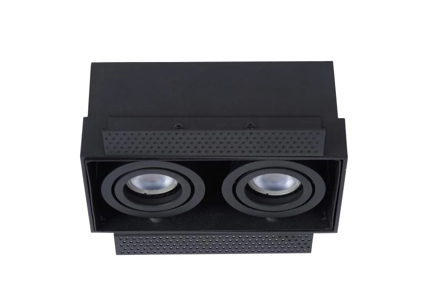 Lucide TRIMLESS - Recessed spotlight - 2xGU10 - Black - off